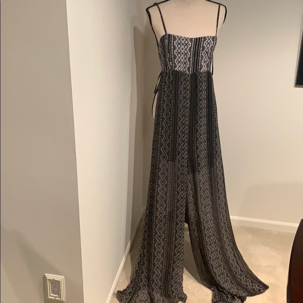 BCBG Wide leg romper dress